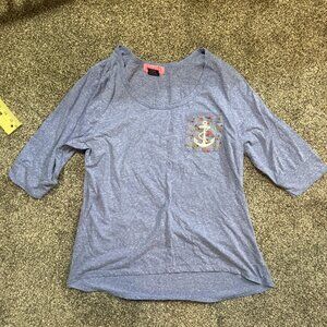 Sugar high - Floral Anchor 3/4 sleeve top